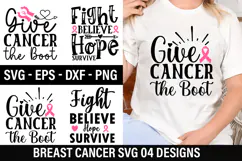 Breast Cancer SVG Design - Breast Cancer T-shirt Design Product Image 1