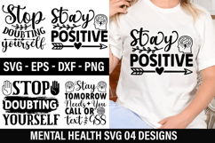 Mental Health SVG Design - Mental Health T-shirt Design Product Image 1