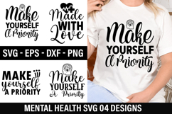 Mental Health SVG Design - Mental Health T-shirt Design Product Image 1