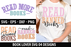 Book Lover SVG Design - Read Banned Books Product Image 1
