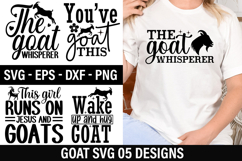 Goat SVG Design - This girl runs on jesus and goats Product Image 1