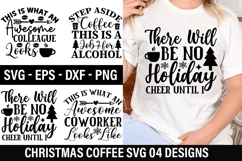 Christmas Coffee SVG Design - Christmas T-Shirt Design Product Image 1