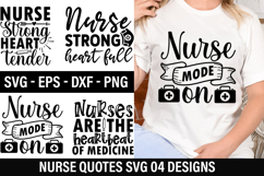 Nurse Quotes SVG Design - Nurse T-shirt Design Product Image 1