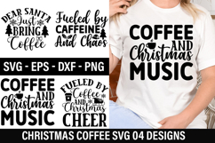 Christmas Coffee SVG Design - Christmas T-Shirt Design Product Image 1