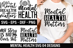 Mental Health SVG Design - Mental Health T-shirt Design Product Image 1