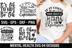 Mental Health SVG Design - Mental Health T-shirt Design Product Image 1