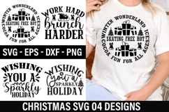 Christmas SVG Design - Work hard brunch harder Product Image 1