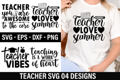 Teacher SVG Design - Teacher T-shirt Design Product Image 1