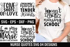 Nurse Quotes SVG Design - Nurse T-shirt Design Product Image 1