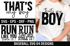 Baseball SVG Design - Run Like You Stole Product Image 1