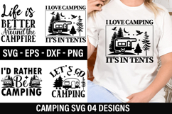 Camping SVG Design - Camping T-Shirt Design Product Image 1