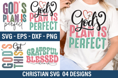 Christian SVG Design -Grateful Blessed Redeemed Product Image 1