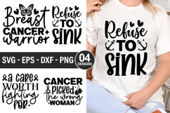 Breast Cancer SVG Design - Breast Cancer T-shirt Design Product Image 1
