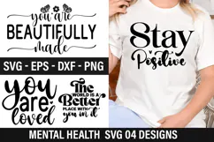 Mental Health Quotes Design - Mental Health T-shirt Design Product Image 1