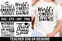 Teacher SVG Design - Teacher T-shirt Design Product Image 1