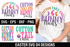 Easter SVG Design - Cotton Tails and Bunny Product Image 1
