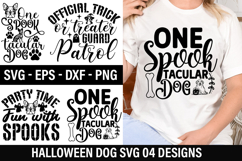 Halloween Dog SVG Design - Party Time Fun with Spooks Product Image 1