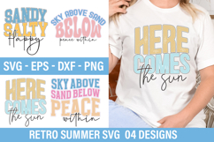 Retro Summer SVG Design -Sky Above Sand Below Peace Within Product Image 1
