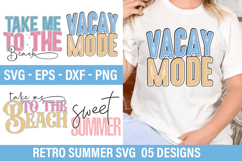 Retro Summer SVG Design - Take Me To The Beach Product Image 1