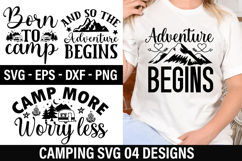 Camping SVG Design - Camping T-Shirt Design Product Image 1