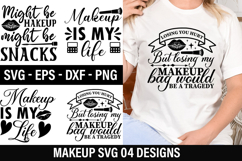 Might be makeup might be snacks - Makeup T Shirt Design Product Image 1