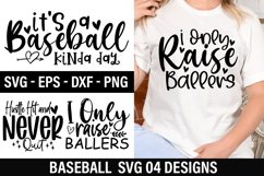Baseball SVG Design - Hustle Hit and Never Quit Product Image 1