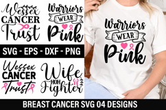 Breast Cancer SVG Design - Breast Cancer T-shirt Design Product Image 1