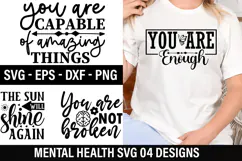 Mental Health SVG Design - Mental Health T-shirt Design Product Image 1
