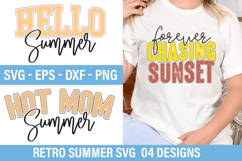 Retro Summer SVG Design - Hot Mom Summer Product Image 1