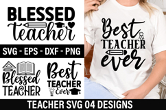 Teacher SVG Design - Teacher T-shirt Design Product Image 1