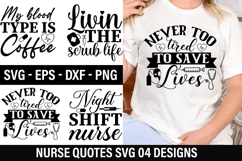 Nurse Quotes SVG Design - Nurse T-shirt Design Product Image 1