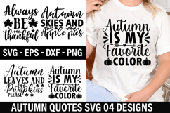 Autumn Quotes SVG Design - Autumn T-Shirt Design Product Image 1