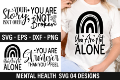 Mental Health Quotes Design - Mental Health T-shirt Design Product Image 1
