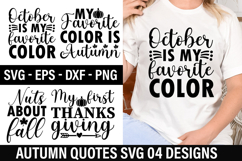 Autumn Quotes SVG Design - Autumn T-Shirt Design Product Image 1