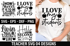 Teacher SVG Design - Teacher T-shirt Design Product Image 1