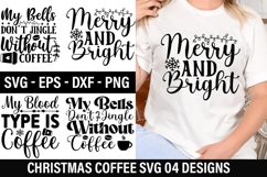 Christmas Coffee SVG Design - Christmas T-Shirt Design Product Image 1