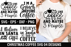Christmas Coffee SVG Design - Christmas T-Shirt Design Product Image 1
