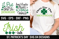 St. Patrick&#039;s Day SVG Design - Just A Lucky Irish In A Diffi Product Image 1