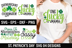 St. Patrick&#039;s Day SVG Design - One Lucky Mama Product Image 1