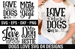 Dog Love SVG Design - My dog is my bestie Product Image 1