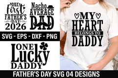 Father&#039;s Day SVG Design - My heart belongs to daddy Product Image 1