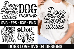 Dog Love SVG Design - Dog mother &amp; coffee lover Product Image 1