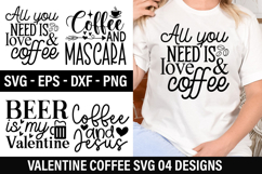 Valentine Coffee SVG Design - Coffee and Mascara Product Image 1