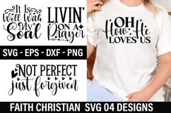 Faith Christian SVG Design - Not perfect just forgiven Product Image 1