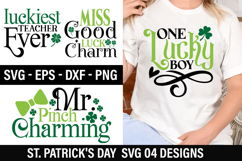 St. Patrick&#039;s Day SVG Design - Miss Good Luck Charm Product Image 1