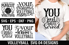 Volleyball SVG Design - You just got served Product Image 1