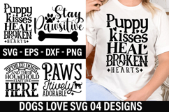 Dog Love SVG Design - Spoiled dogs and their household staff Product Image 1