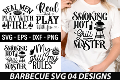 Barbecue SVG Design - Smoking hot grill master Product Image 1