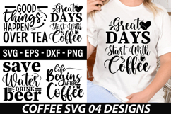 Coffee Quotes SVG Design - Save Water Drink Beer Product Image 1