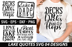 Lake Quotes SVG Design - I Love You to the Lake and Back Product Image 1